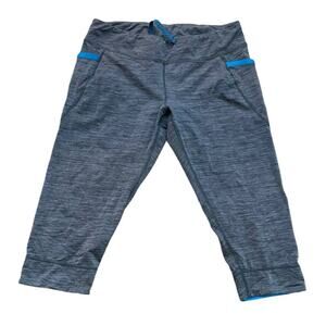Patagonia Gray Diversifly Capris Cropped Tights Pants Size Medium